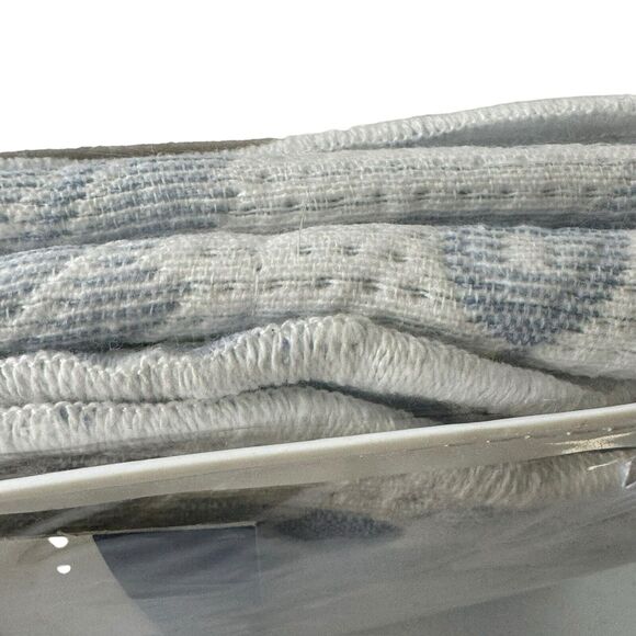 Shavel Vintage Matelasse 1 Standard Sham Fits pillow 20”x29.5” Blue Fauna - Picture 12 of 16